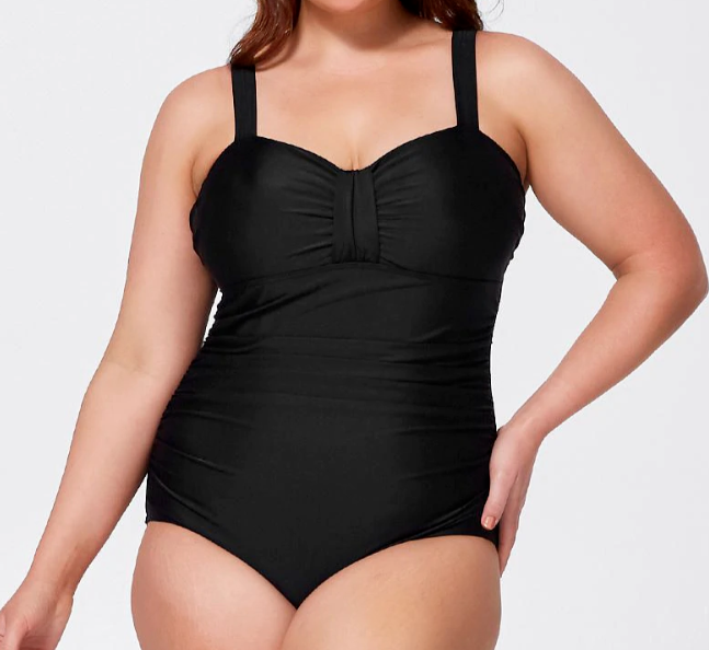 black one piece bathers